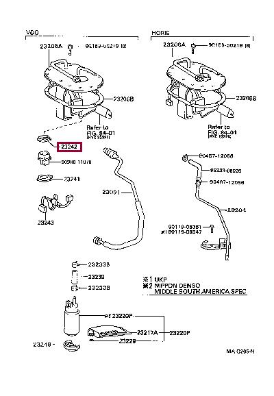 2324216010 Toyota Gasket