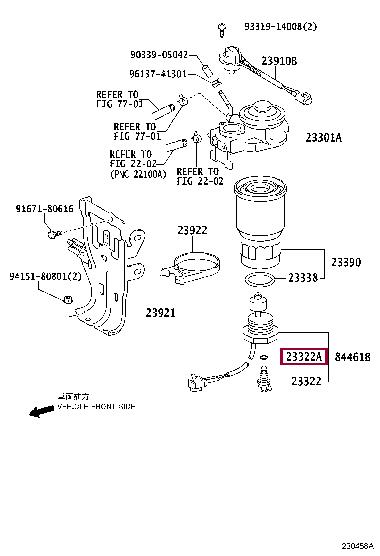 2334454010 Toyota O-ring
