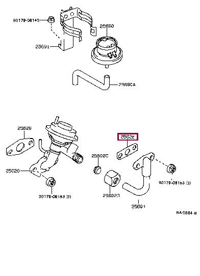2562816010 Toyota Profiled gasket
