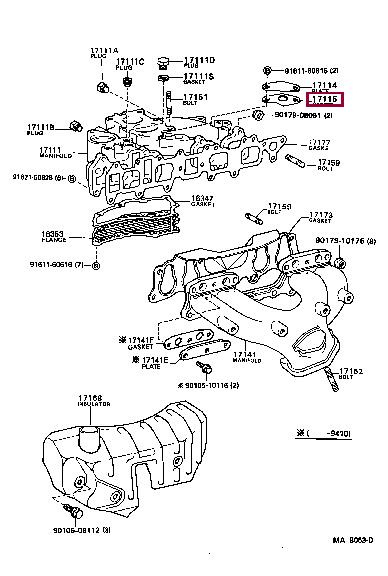 2562835030 Toyota Gasket