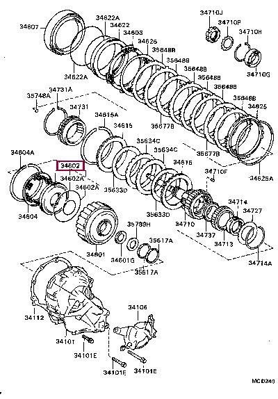 3460220010 Toyota Piston