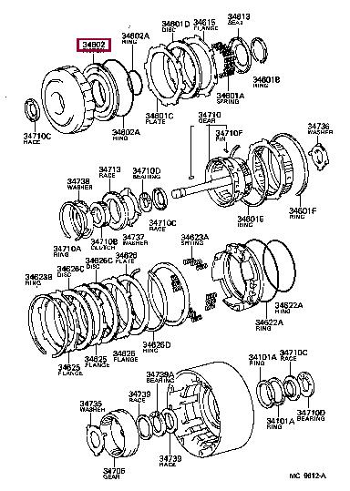 3460230030 Toyota Piston