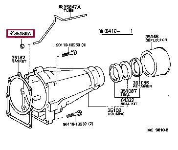 3518930010 Toyota Profiled gasket