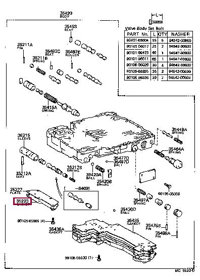 3522314010 Toyota Profiled gasket