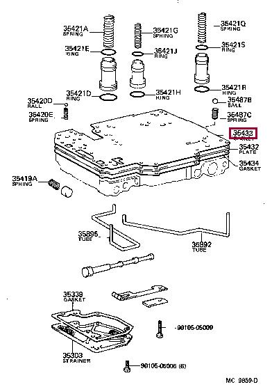 3543314012 Toyota Profiled gasket