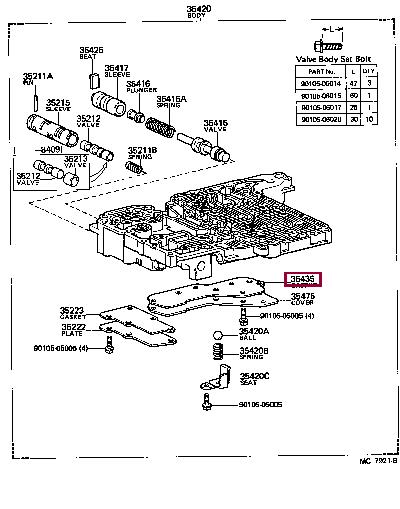 3543530040 Toyota Profiled gasket
