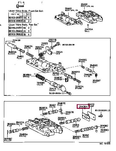 3543630050 Toyota Profiled gasket