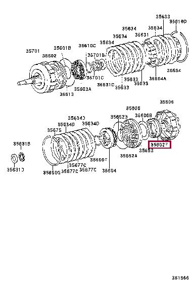 3560230041 Toyota Piston