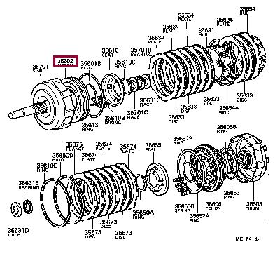 3560230050 Toyota Piston