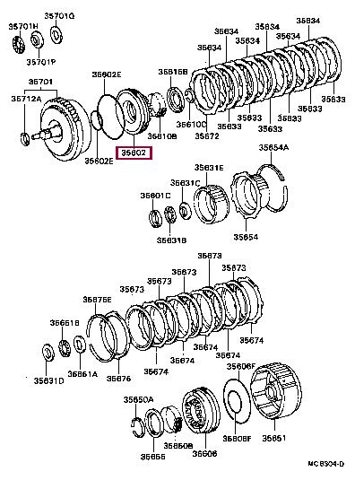 3560236010 Toyota Piston