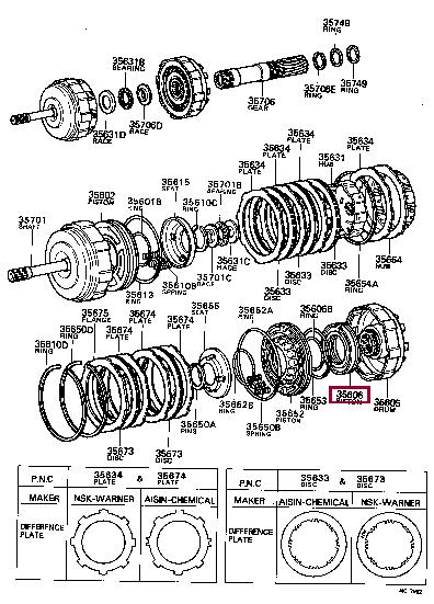 3560622010 Toyota Piston