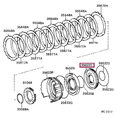 3562230010 Toyota Piston
