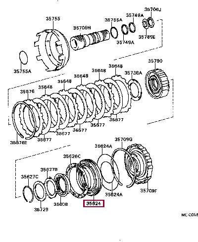 3562430010 Toyota Piston