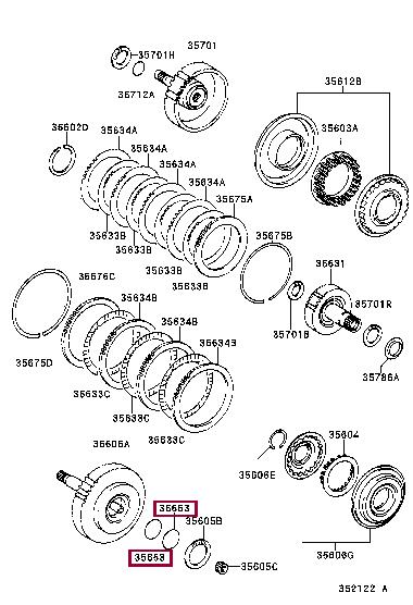 Toyota 35653-21010 Ring sealing 3565321010