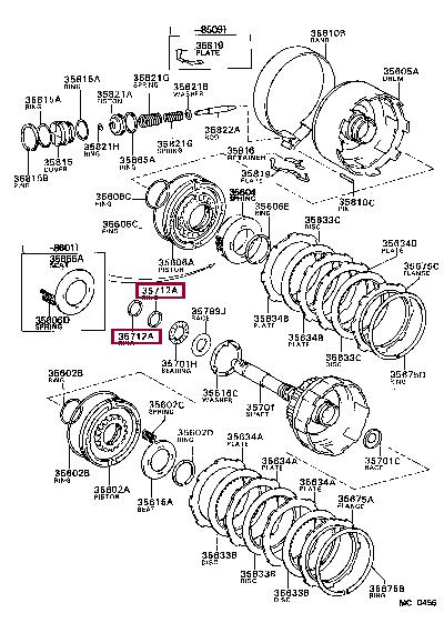 3571232010 Toyota Rubber ring