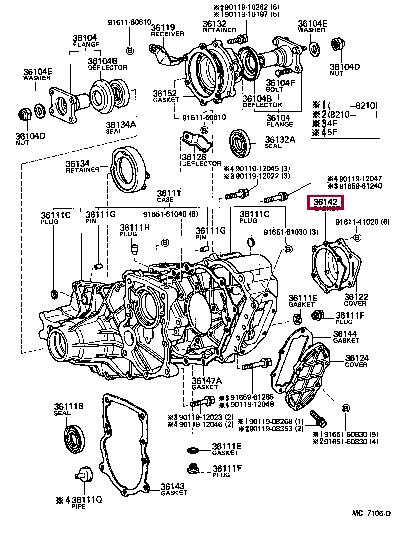 3614260030 Toyota Profiled gasket