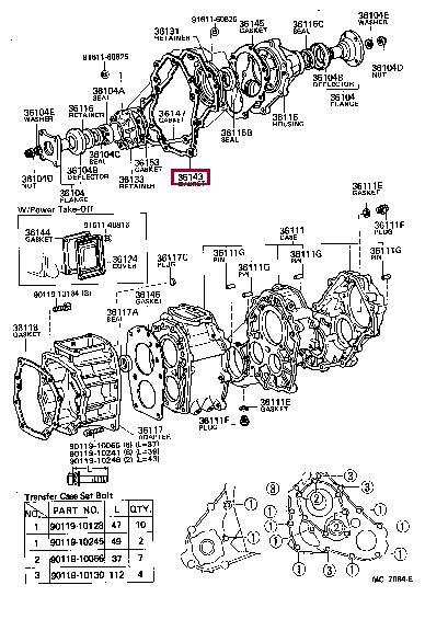 3614335010 Toyota Profiled gasket