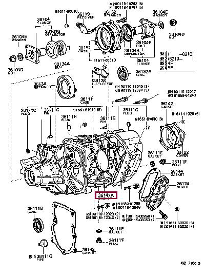 3614360020 Toyota Profiled gasket