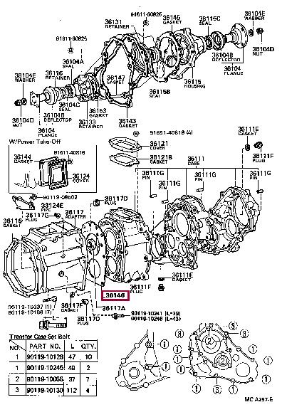 3614635021 Toyota Profiled gasket