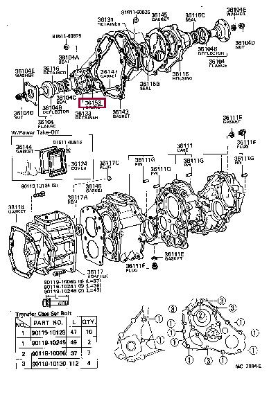 3615335010 Toyota Profiled gasket