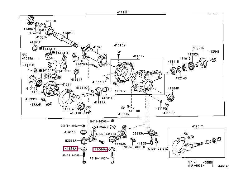4165426010 Toyota Gasket