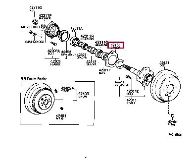 4218522030 Toyota GASKET,