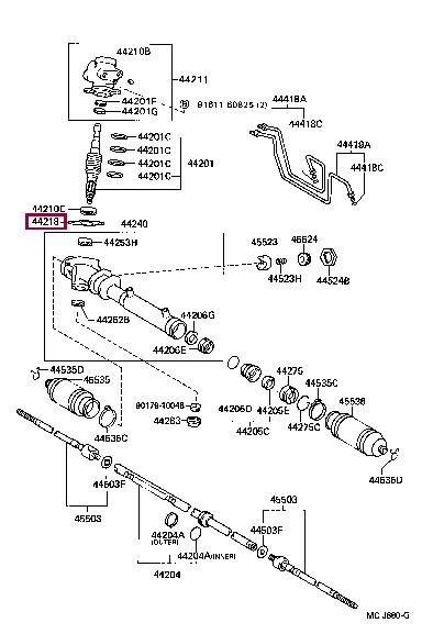 4421812020 Toyota Exhaust Gas Recirculation Valve Gasket