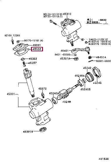 4533226010 Toyota Profiled gasket