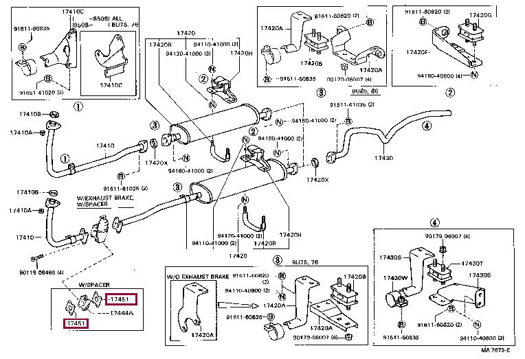 4675936030 Toyota Profiled gasket