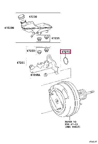 472750H010 Toyota O-ring