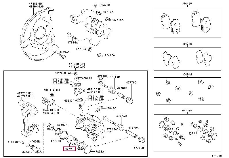 4770116010 Toyota Piston