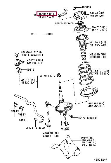 4868133010 Toyota Auto part