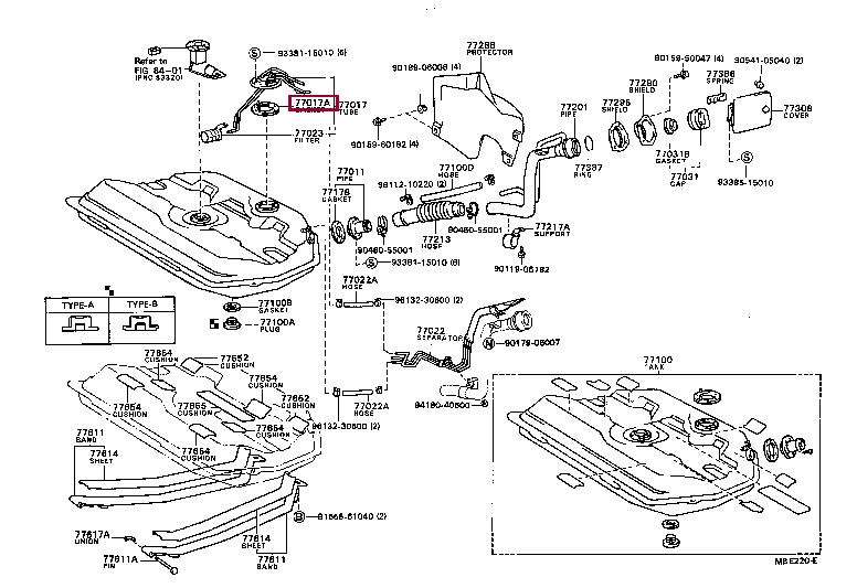 7717810010 Toyota Profiled gasket