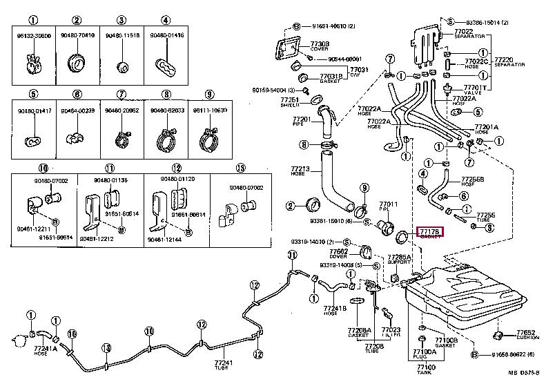 7717813020 Toyota Profiled gasket