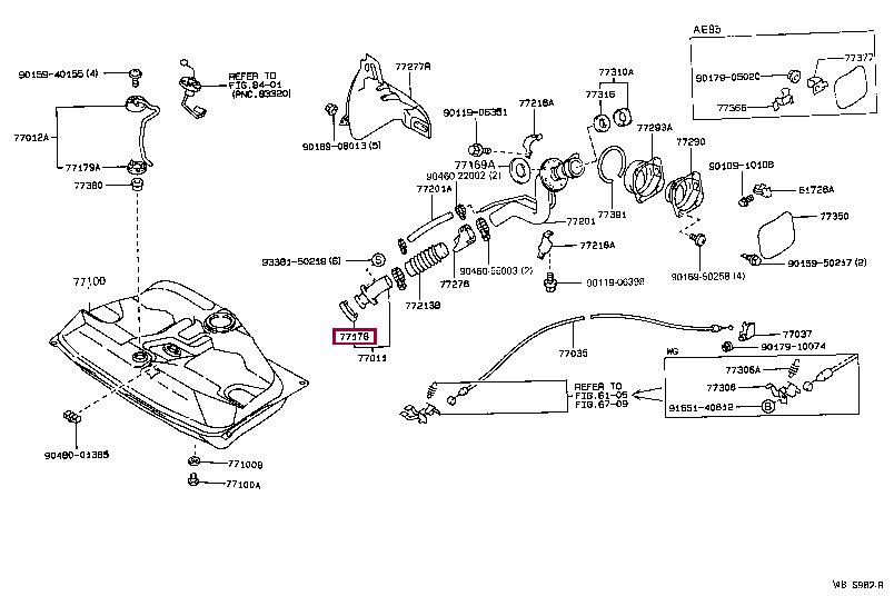 7717820010 Toyota Profiled gasket