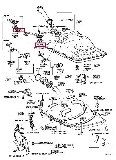 7717914030 Toyota Profiled gasket