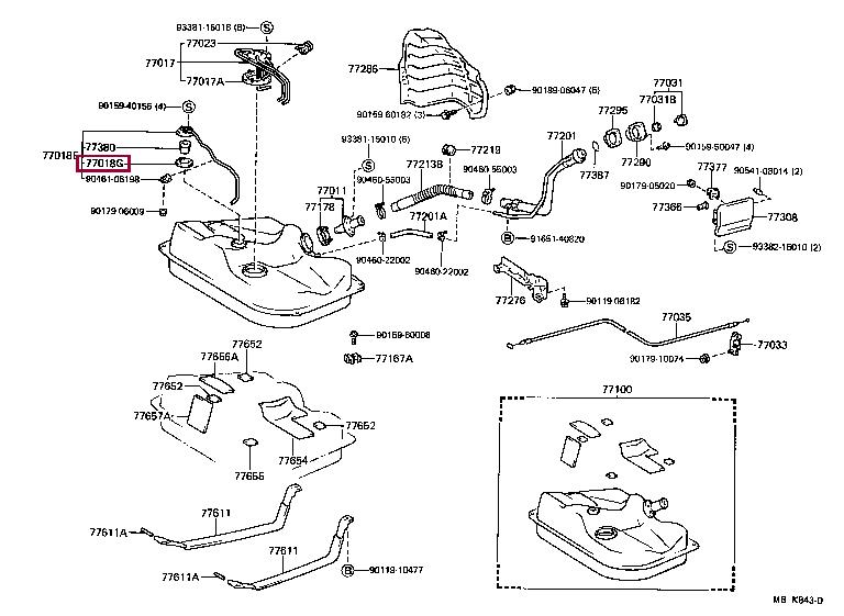 7717916010 Toyota Profiled gasket