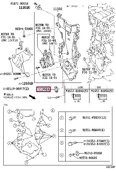 Toyota 90311-25031 Oil seal crankshaft front 9031125031