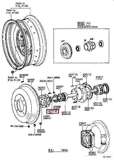 9031135038 Toyota SHAFT SEALS SINGLE