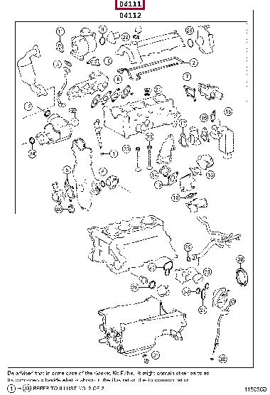 0411133201 Toyota Full Gasket Set, engine