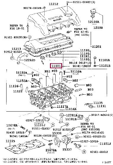1110129505 Toyota Cylinderhead (exch)