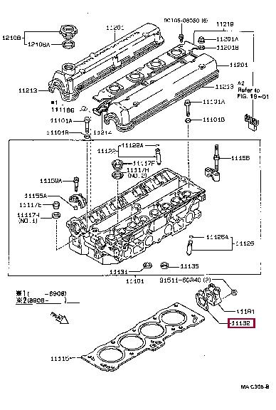1118216020 Toyota Profiled gasket