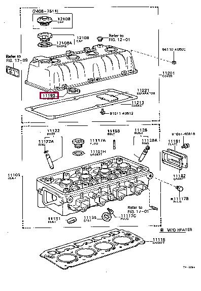 1119325012 Toyota Profiled gasket