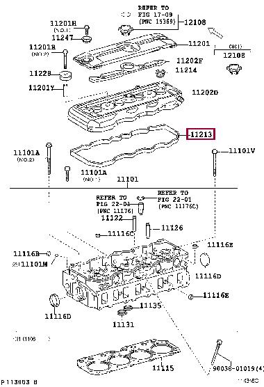 Rocker gasket Toyota: 1121378070 Toyota Rocker cover gasket