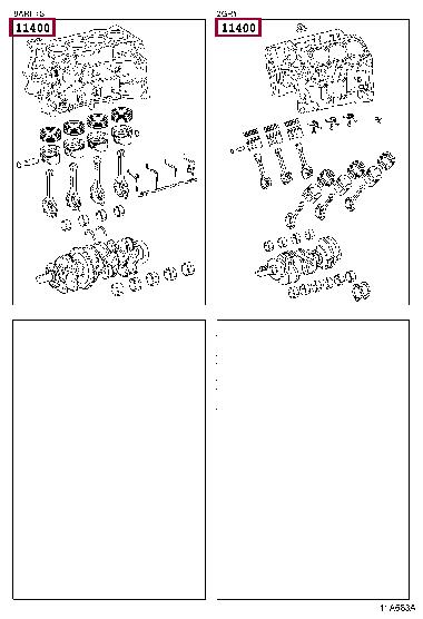 1140031430 Toyota Block assy-cylinder