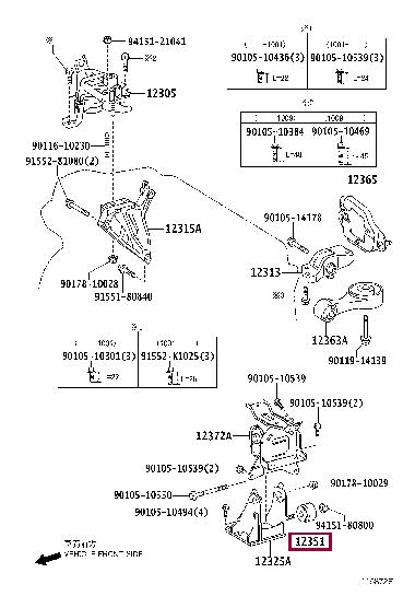 1235147010 Toyota Engine mount