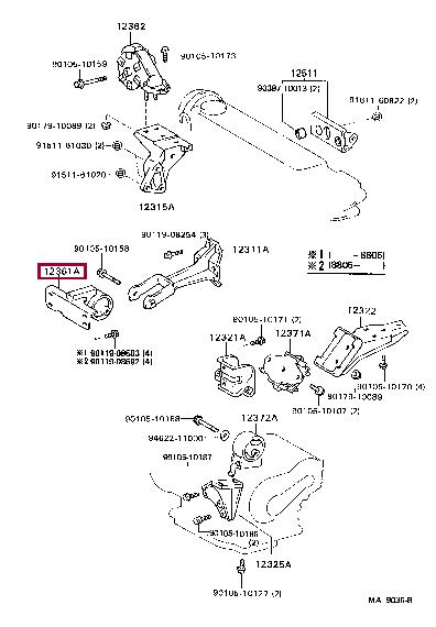 1236111070 Toyota Engine mount