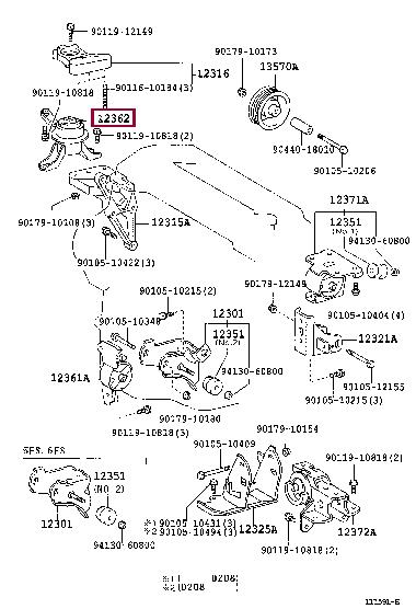 1236222040 Toyota Engine mount
