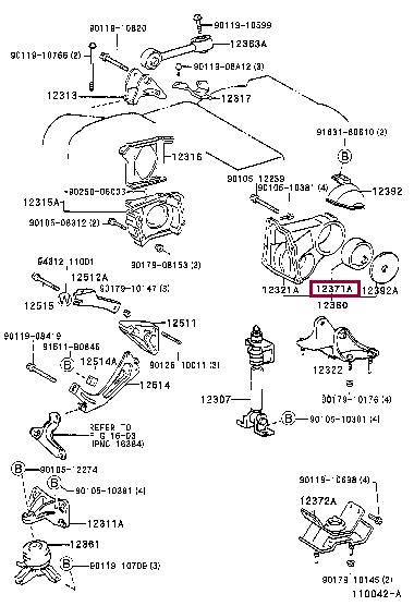 1237120070 Toyota Engine mount