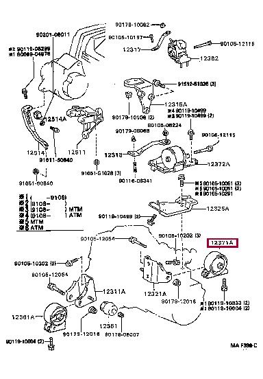 1237174200 Toyota Engine mount